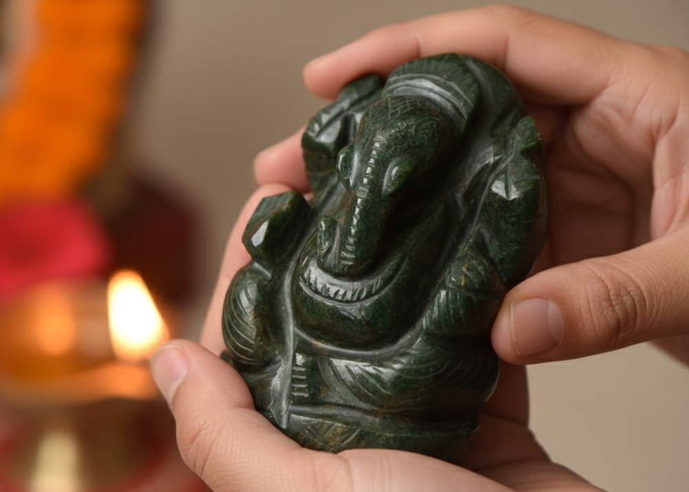 Lord Ganesha Idol Side View