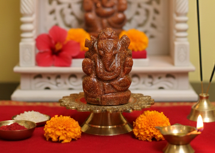Lord Ganesha Idol Side View